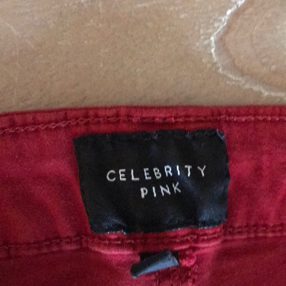 Celebrity Pink Cranberry Red Skinny Jeans - Picture 3 of 7